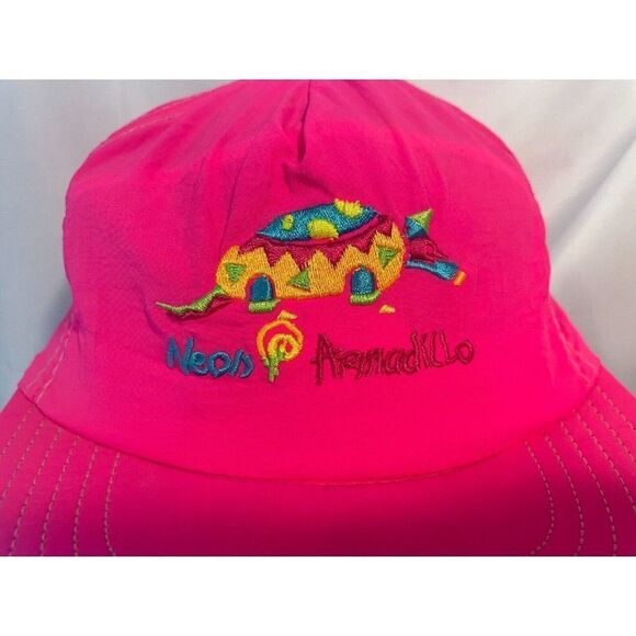 VTG 90s Walt Disney World Pleasure Island  Neon Armadillo Hat O/S main image 4